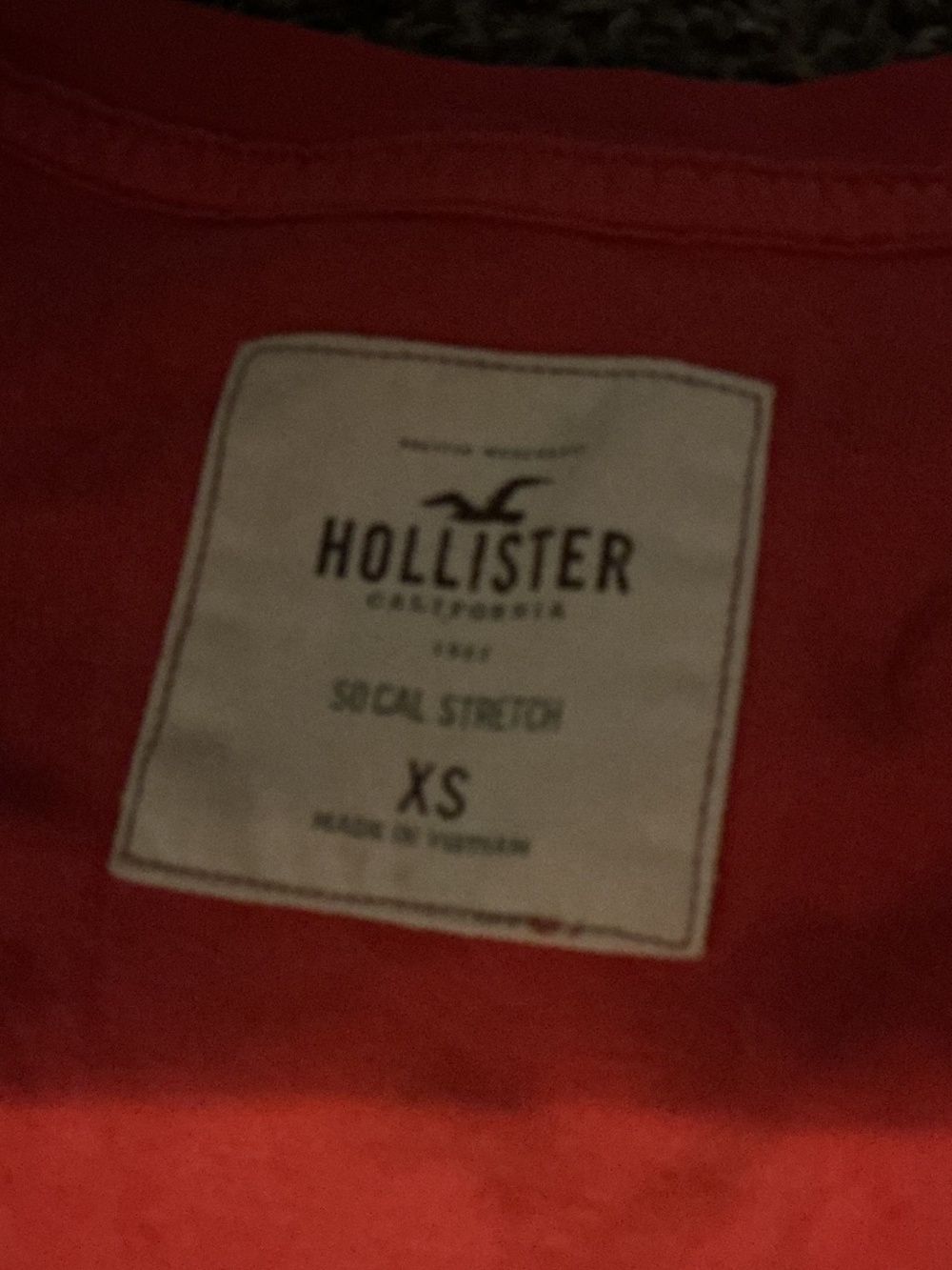 Hollister shirt in red extra small